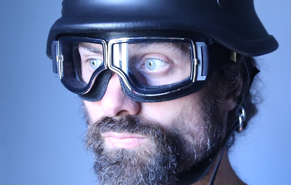 PTC Rider Goggle, Genuine Leather, Fully Ventilated