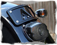 Smoked/Clear/Red LED Lay Down Low Profile Tail Light for Harley Davidson Models