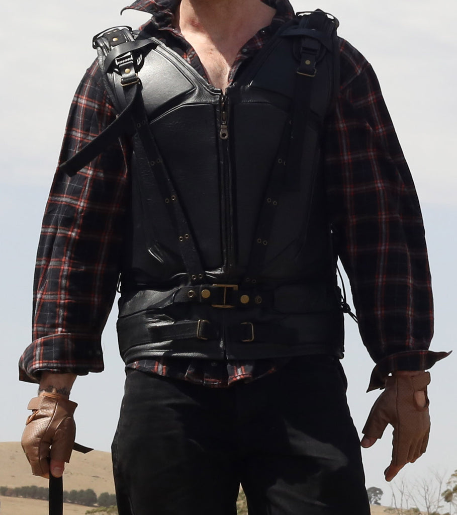 Pacifist Overlord HEAVY DUTY Black Biker Vest (bane)